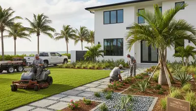 Fort Lauderdale, FL landscaping service for lawn care and yard maintenance