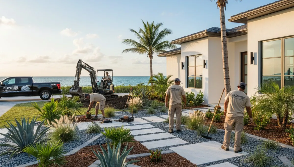 Fort Lauderdale, FL landscaping service for lawn care and yard maintenance