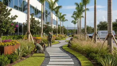 Fort Lauderdale, FL landscaping service for lawn care and yard maintenance