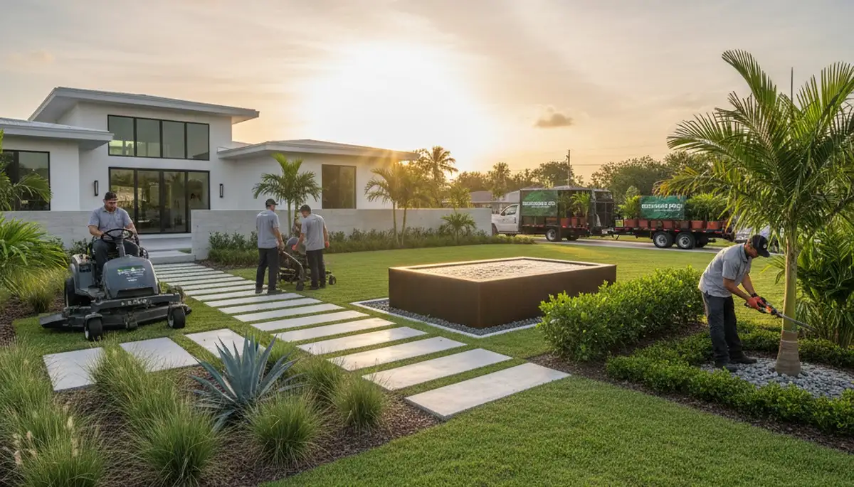 Fort Lauderdale, FL landscaping service for lawn care, yard maintenance, and property beautification