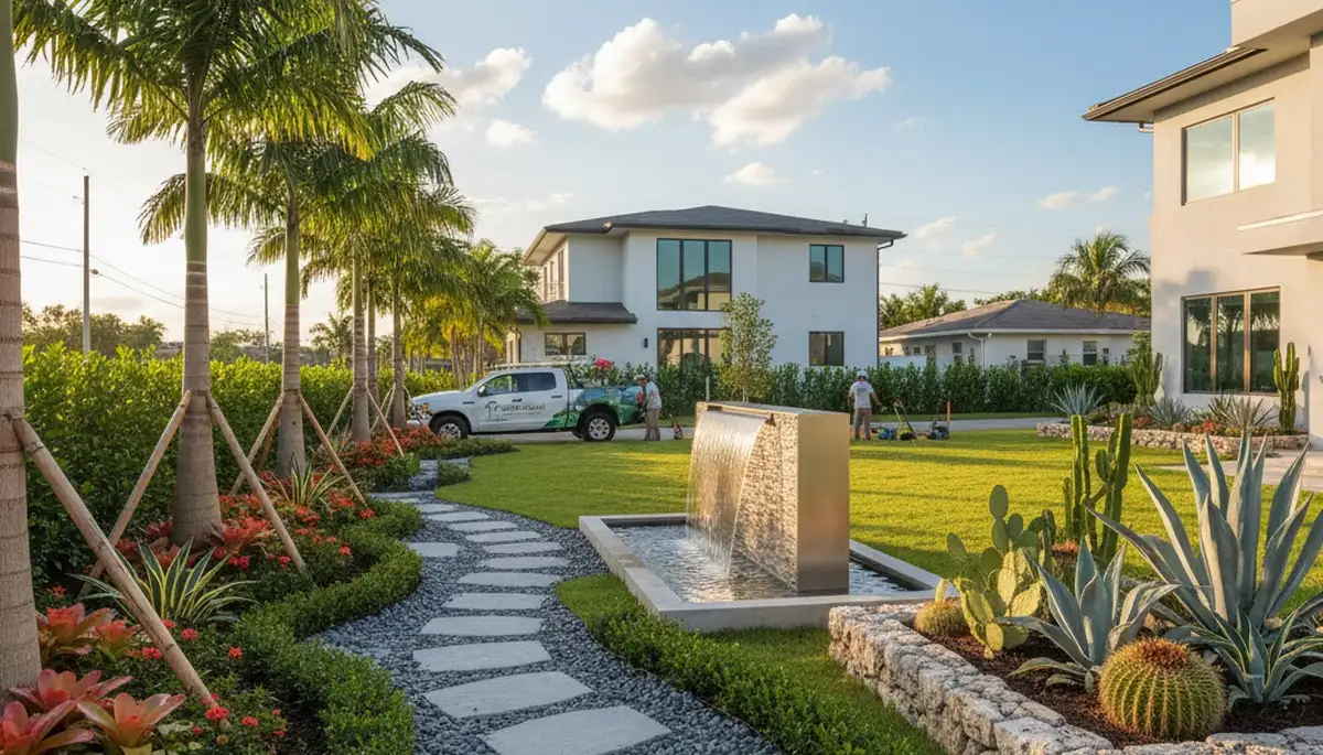 Fort Lauderdale, FL landscaping service for lawn care and yard maintenance