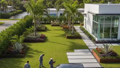 Fort Lauderdale, FL landscaping service for lawn care and yard maintenance