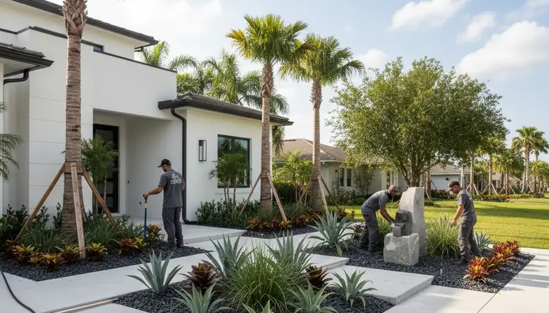 Fort Lauderdale, FL landscaping service for lawn care and yard maintenance