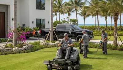 Fort Lauderdale, FL landscaping service for lawn care and yard maintenance