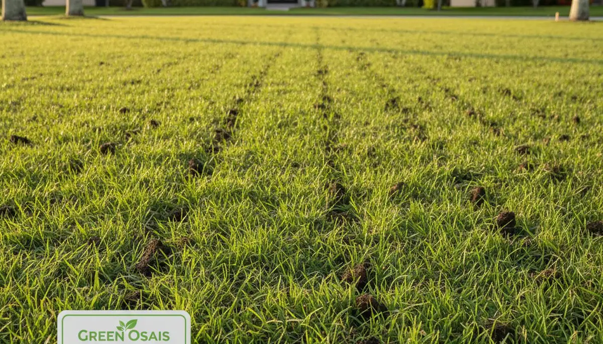 Healthy lawn recovering after aeration in Fort Lauderdale, FL by Chop Chop Landscaping